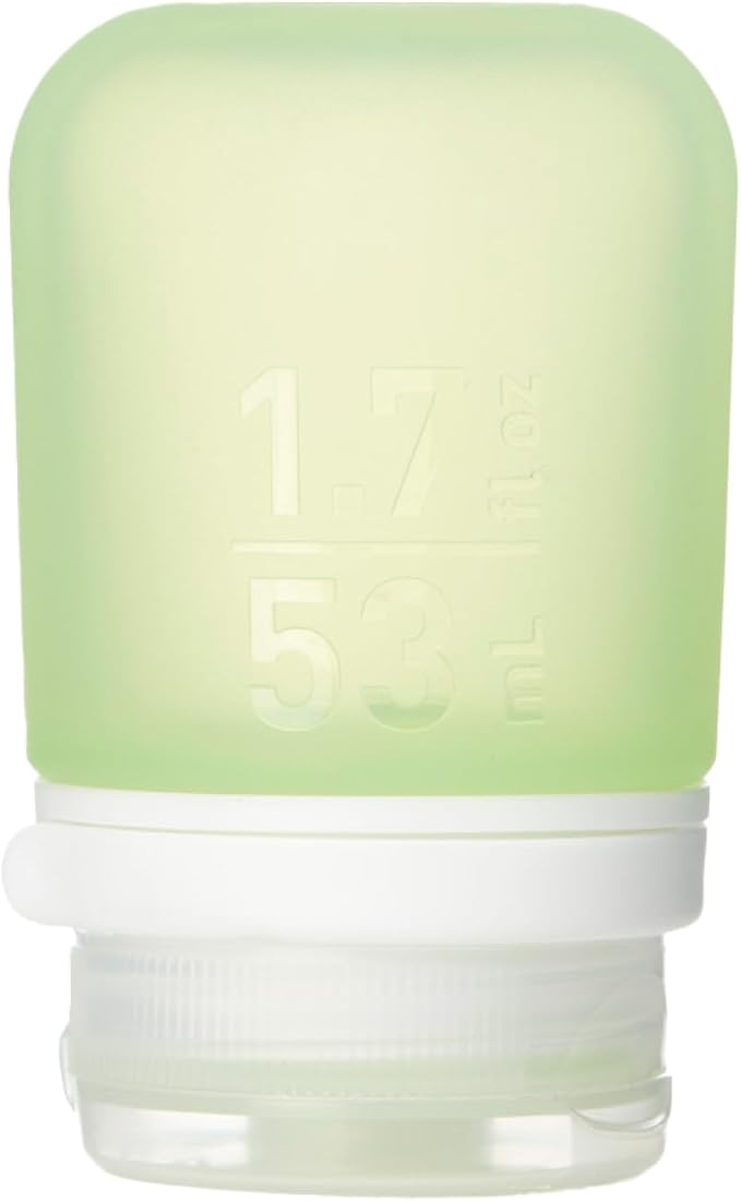 humangear GoToob+ (Small) | Refillable Silicone Travel Bottle | Locking Lid | Food-Safe Material | Green, Small (1.7 fl.oz; 53ml) | Refillable & Leak-Proof Silicone Travel Size Bottles with Locking Cap for Toiletries, Camping & TSA Carry-On by humangear