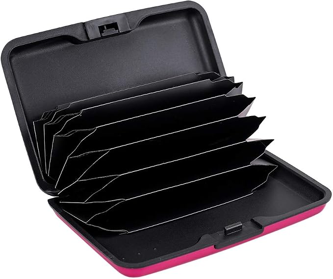 RFID Blocking Credit Card Protector Case Holder Wallet for Men Women | RFID Blocking Credit Card Protector Aluminum ID Case Hard Shell Business Card Holders Metal Wallet for Men or Women - Image 2