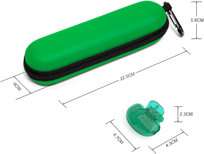 Nincha Electric Toothbrush Travel Case Compatible with Oral-B/Philips Sonicare/Colgate/Reach, and Most Electric Toothbrush, Includes 2 Universal Toothbrush Covers (Green Case + Green Covers) - Image 2