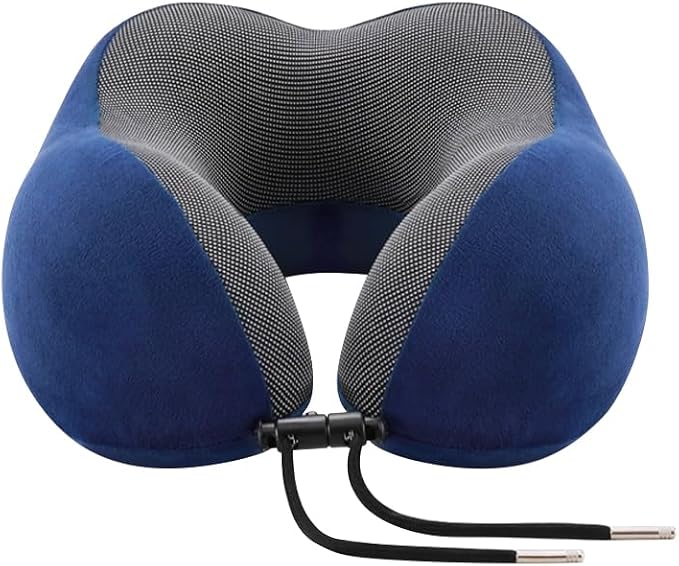 Neck Pillow for Traveling Memory Foam Travel Pillows for Airplanes Head & Neck Support Flight Headrest Sleep by Unknown