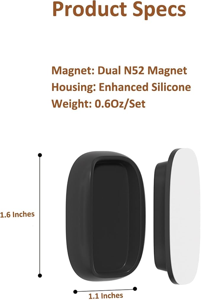 Tiizze 5 Pack Upgraded Magnetic Remote Control Holder Wall Mount - Enhanced N52 Magnets & Stronger Adhesive, No-Drill Remote Organizer for TV/Fan/AC Remotes - Image 6