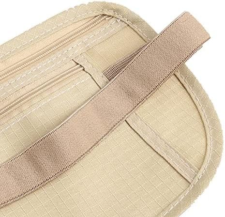 Upgraded Money Belt for Travel Hidden RFID Security Pouch Anti-Theft Passport Fanny Pack for Men & Women Present Gift money pouches for cash small travel money pouch under clothes for men Khaki - Image 6