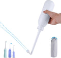 Hibbent Portable Bidet for Travel, Handheld Travel Bidet for Personal Hygiene Care, Personal Cleansing Use, Extended Nozzle, 21.8oz(620ml), White by Hibbent