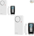 Door Alarms When Opened with Remote, Door Chimes Sensor, 2-Pack Complete | Home Security Systems Sensor Open Window Alarm Ring Door Sensor Doorbell Chime Apartment Dementia Toddler Stick by HENDUN