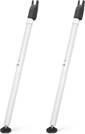 Sliding Glass Door Security Bar, Patio Door Barricade Security Bar, Apartment BarSliding Door Security Bar, Door Jammer, White, 2 Pack by Unknown