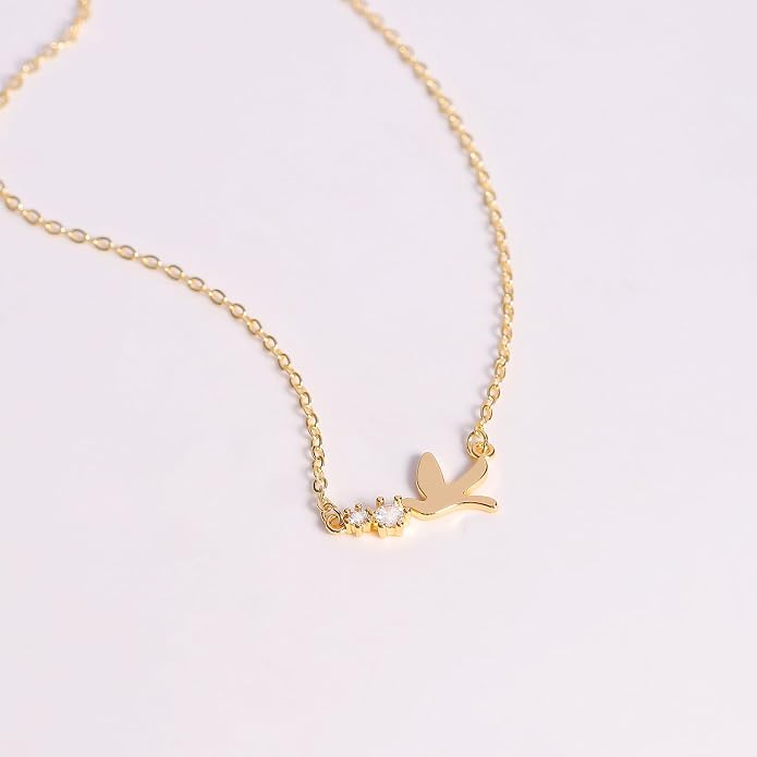 Gold Necklace for Women, Dainty Charm Pendant Necklace Jewelry Gift | 14K Gold Plated, Cute, Delicate, Adults, Non Tarnish, Hypoallergenic, Accessories - Image 4