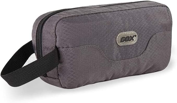 GOX Travel Toiletry Bag for Men Small Toiletry Pouch Orange Dopp Kit Mens Nylon Shave Bag Boys Hanging Toiletry Travel Bag Mini(Grey) by GOX
