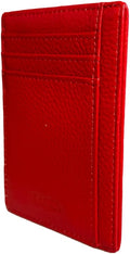 BANDI Slim Wallet, Minimalist Front Pocket RFID Blocking Wallet Credit Card Holder for Men & Women - Cherry by BANDI