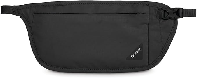 Pacsafe Coversafe V100 Anti-Theft RFID Blocking Waist Wallet, Black - Image 7
