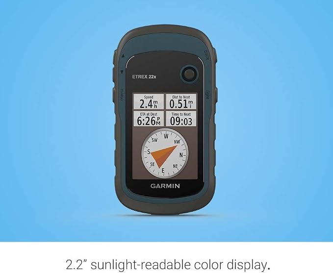 Garmin 010-02256-00 eTrex 22x, Rugged Handheld GPS Navigator, Black/Navy - Image 3