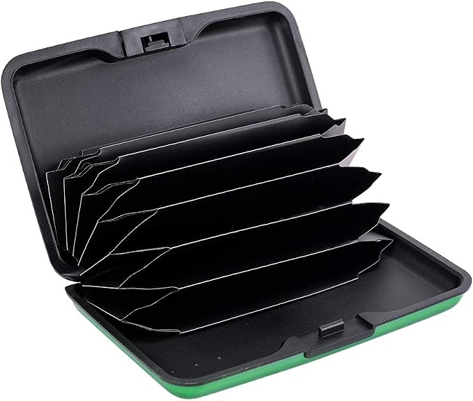 RFID Blocking Credit Card Protector Case Holder Wallet for Men Women | RFID Blocking Credit Card Protector Aluminum ID Case Hard Shell Business Card Holders Metal Wallet for Men or Women - Image 2