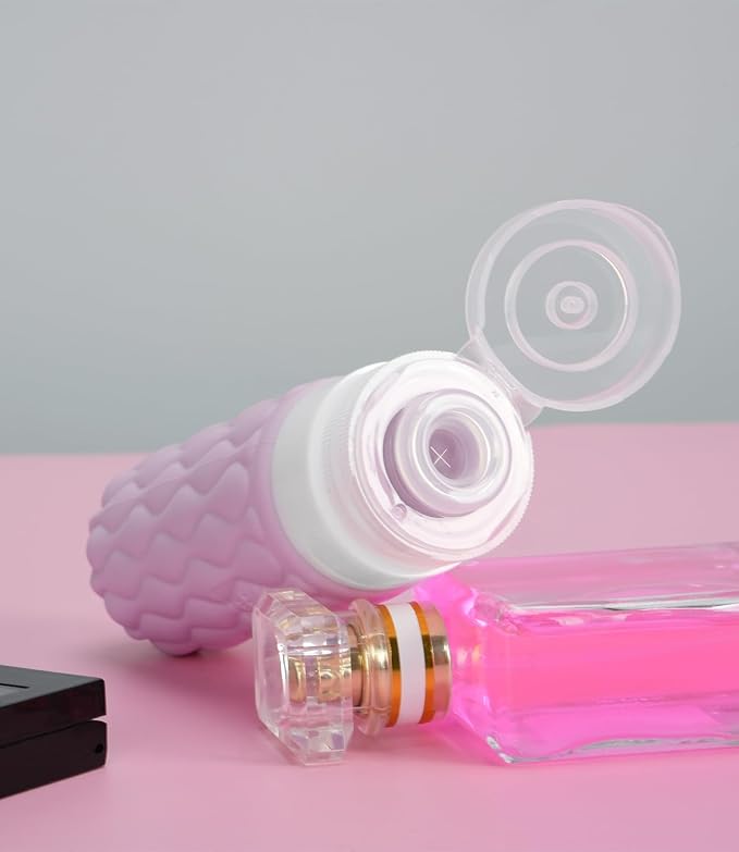 3.4oz Silicone Travel Bottles for Toiletries Refillable Liquid Accessories | for Shampoo and Conditioner, TSA Approved Leakproof Squeeze Bottles Travel-friendly with Labels/Clear Bag - Image 2