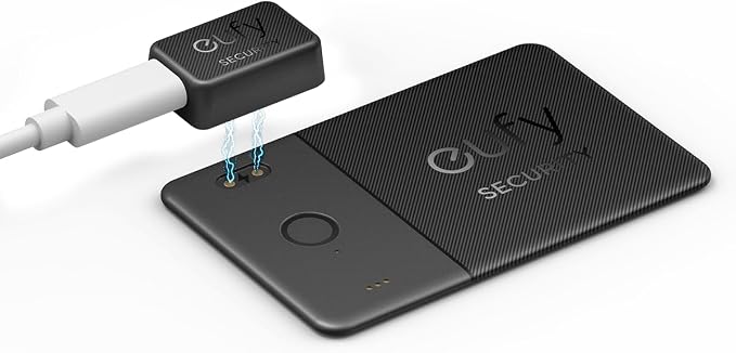 eufy Security SmartTrack Card E30 (Black, 1-Pack), Rechargeable, Works with Apple Find My (iOS Only), Bluetooth Tracker, Perfect for Wallet, Passport, and Laptop, Water Resistant by Unknown