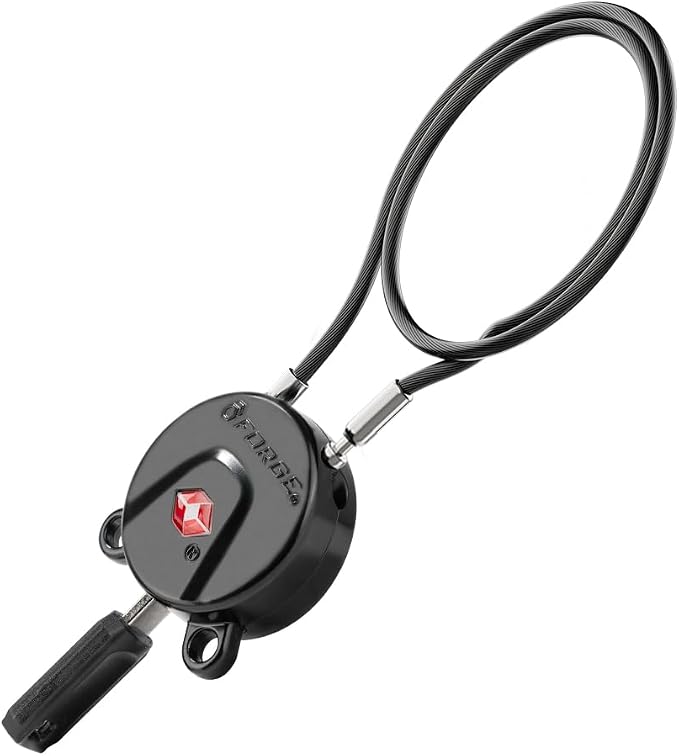 Forge TSA Approved Luggage Locks, Ultra-Secure Dimple Key Travel Lock, Extra long-15'' Cable Locks with Zinc Alloy Body - Image 7