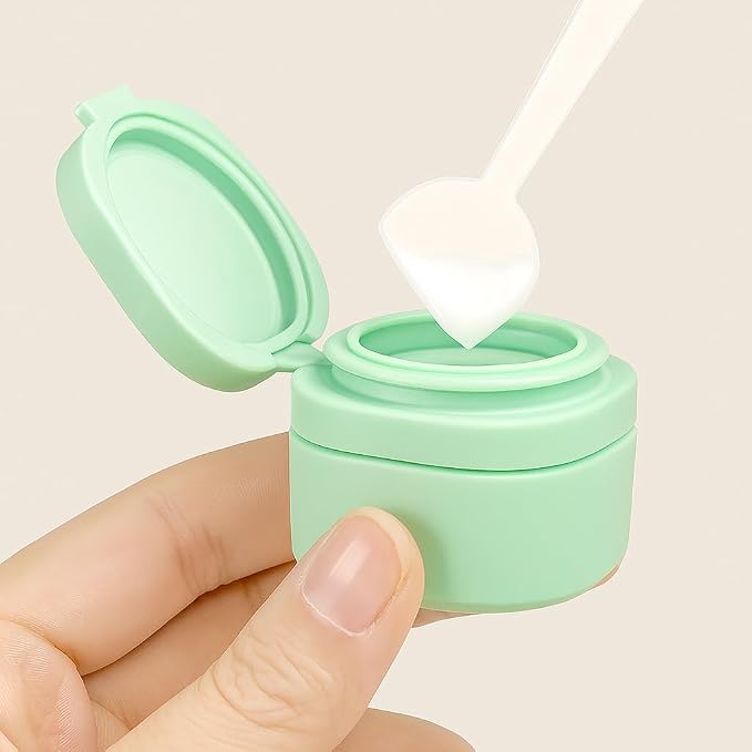 5pcs Travel Cream Dispenser Bottles Set Travel Bottles Toiletry Containers Set, TSA Approved, Travel Essentials - Image 3