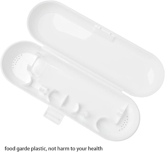 Nincha Plastic Electric Toothbrush Travel Case for Fairywill/TEETHEORY/Seago/Dnsly Series Sonic Electric Toothbrush, White - Image 2