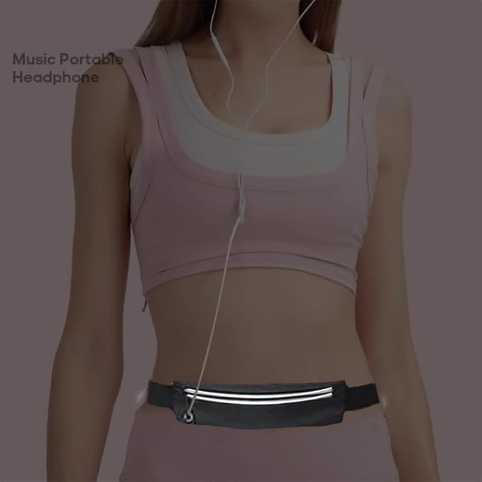 Slim Running Belt Fanny Pack for Men Women, Running Hiking Cycling Phone Holder, Reflective Runners Pouch Waist Pack for Workout, Money Belt, Running Gear Accessories Gift【Fits All Size Phones】 - Image 6