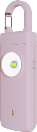Rechargeable Personal Safety Alarm for Women, Loud Siren Birdie Sound, Strobe SOS LED Light, USB Charging, Be Safe with Personal Alarm Self Defense Keychain for Wife, Daughter, Student (PINK) by HELPHIER