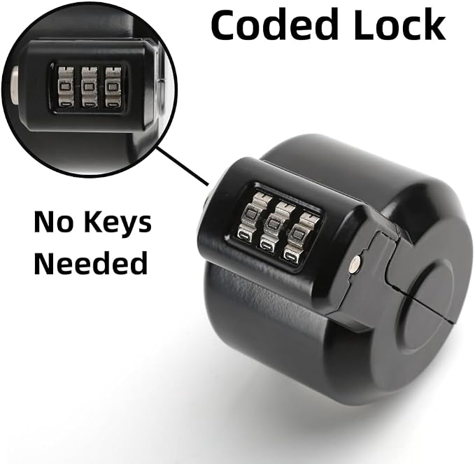 PUGED Door Knob Lockout Device Cover to Disable Doorknob/Faucet/Water Valve Hose Door Handle Temporary Lock for Bedroom Door from Outside Lock Door Handle Without Drilling - Image 3
