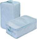 Travel Shoe Bags, Foldable Waterproof Shoe Pouches Organizer-Double Layer (2 Blue Shoe Bags) by JJ+POWER