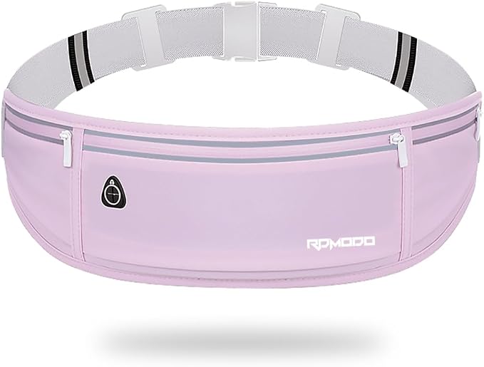 Running Fanny Pack for Women, Slim Running Belts for Men, Purple | Water Resistant Waist Pack, Large Capacity, Adjustable & Bounce Free, Breathable Phone Holder for Running Hiking Cards Key by RDMODO