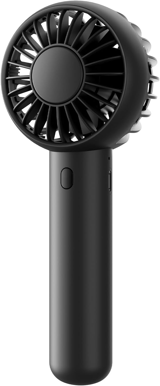 Gaiatop Mini Portable Fan, Small and Powerful, Cute Design 3 Speed Personal Handheld fan and Desktop with Base, Lightweight USB Rechargeable for Travel Lash Makeup Girl Women Summer Gift Black | Powerful 3 Speed with Desktop Base, Lightweight, Battery ... by GAIATOP