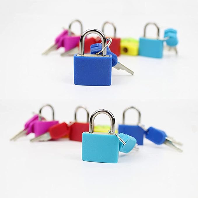 4 Pack TSA Approved Luggage Locks - Suitcase Padlocks with Keys, Travel Baggage Locks for School Gym Lockers, Laptop Bags & Outdoor Gear - Image 3