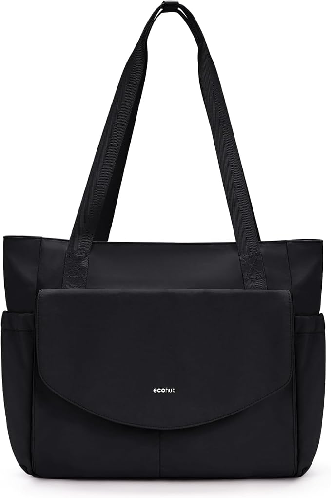 ECOHUB Tote Bag for Women Work Tote Bag with Laptop Compartments Lightweight Shoulder Bag Handbag for Travel College Teacher by ECOHUB