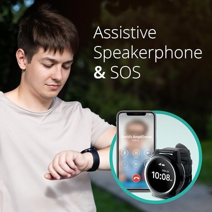 AngelSense GPS Watch for Teens & Elderly - Autism, Special Needs, Dementia | App with Real-Time GPS, 2-Way Voice, SOS Button, First Responder Alerts, AI Risk Alerts, Safe Ride Monitoring, Fall Detection - Image 7