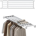 Tension Shelf Expandable Rod, Adjustable Closet Tension Shelves | Clothes Tension Shelf DIY Garage Bathroom Kitchen Storage Organizer Shoe Rack, Plant Stand, Bookshelf by FineLivingStartingwithaHome