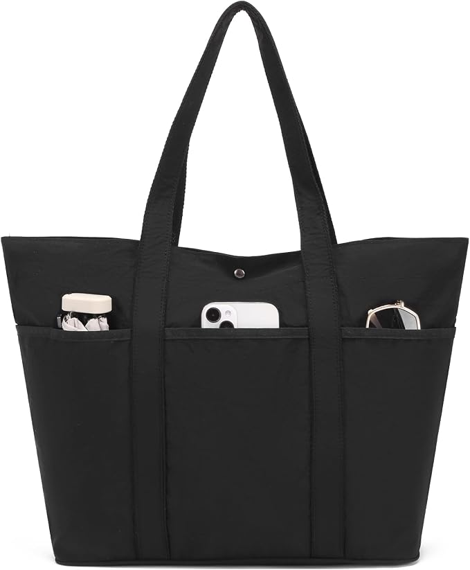 Corduroy Tote Bag for Women Crossbody Bags Lightweight Handbags Shoulder Bag with Zipper Pockets for Work Shopping by AMXNX
