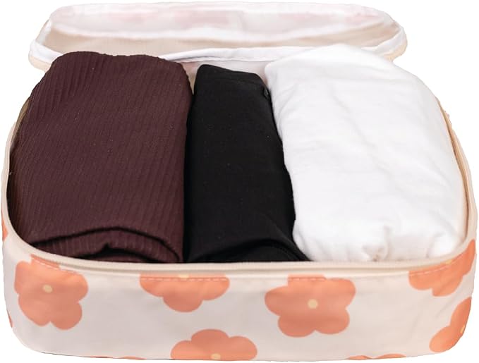 Packing Cubes for Travel, 6-Piece Large Packing Cube Organizer Set for Suitcase, Duffel Bag, Luggage, Multiple Sizes Travel Essentials (Daisy) - Image 4
