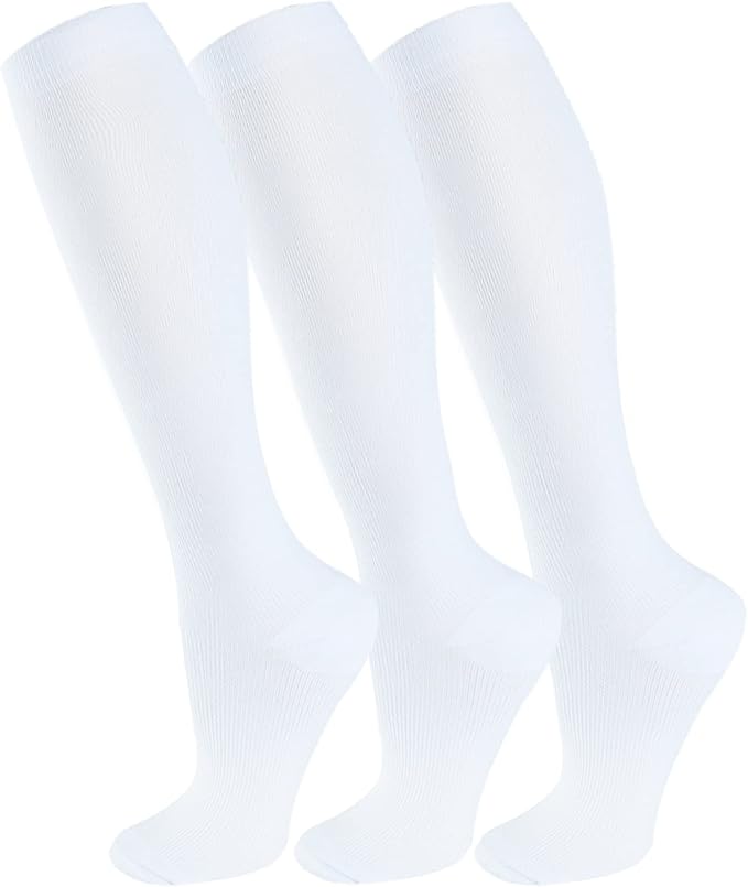 FuelMeFoot 3 Pack Copper Compression Socks - Compression Socks Women & Men Circulation - Best for Medical,Running,Athletic by FuelMeFoot