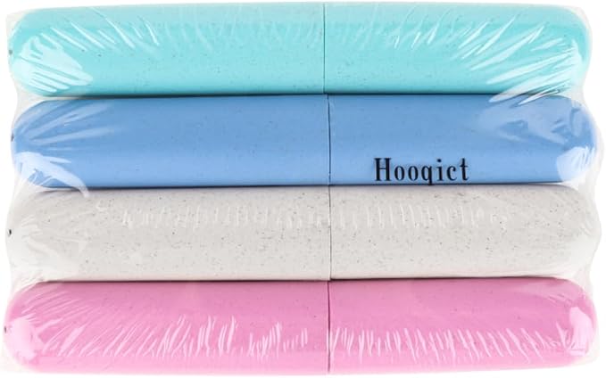 Hooqict 4 Pack Travel Toothbrush Case Portable Travel Toothbrush Holder Plastic Toothbrush Container Protector Cover for Traveling, Camping, Home, School, Business - Image 7