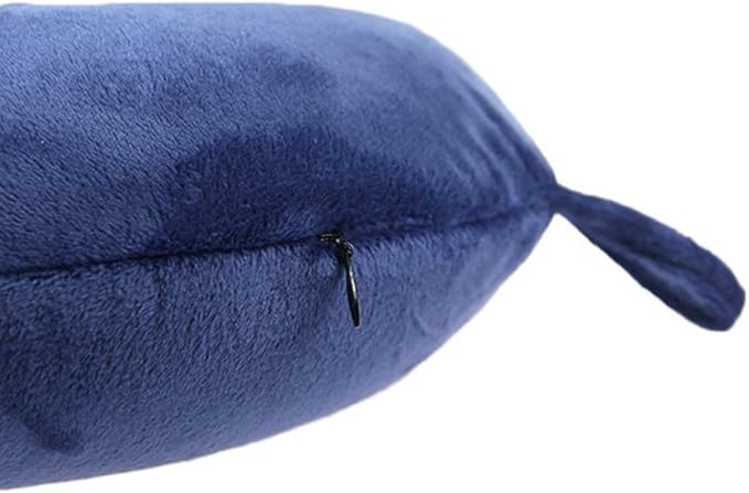 Travel Pillow - Memory Foam Neck Pillow Support Pillow,Luxury Compact & Lightweight Quick Pack for Camping,Sleeping Rest Cushion (Blue) - Image 4