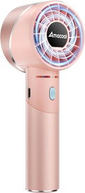 AMACOOL Portable Handheld Turbo Fan, Rechargeable Battery Personal Fan | Gifts for Mom Her Women Girl, Cool Metal Body, Mini Pocket Fans for Camping Outdoor Makeup Travel Essentials by AMACOOL