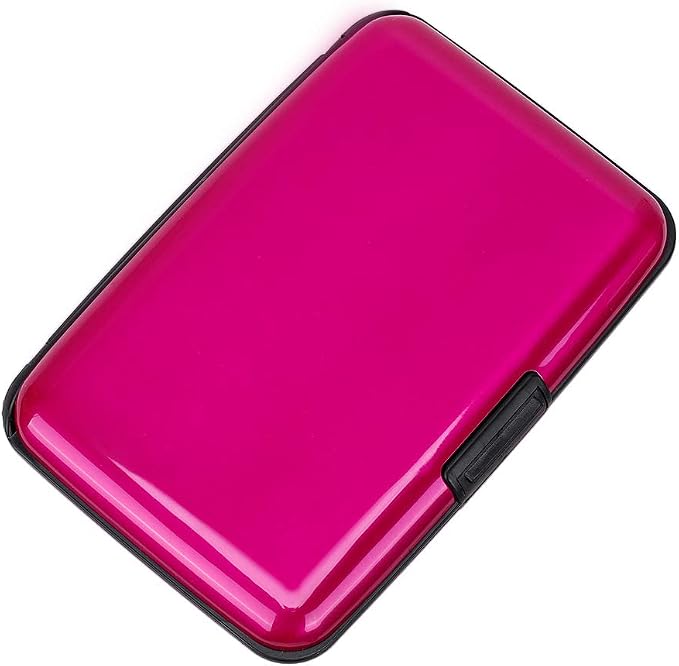 RFID Blocking Credit Card Protector Case Holder Wallet for Men Women | RFID Blocking Credit Card Protector Aluminum ID Case Hard Shell Business Card Holders Metal Wallet for Men or Women - Image 4
