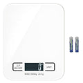 Digital Shipping Scale,Stainless Steel Panel, Accurate Portable Postal Scale for Packages, Small Business,Kitchen, Food, Handmade, Liquids, and Boutique (White Battery(5kg/1g)) by Selegere