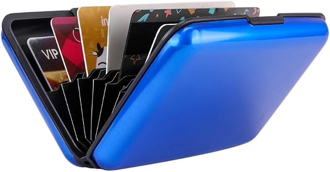 RFID Blocking Credit Card Protector Case Holder Wallet for Men Women | RFID Blocking Credit Card Protector Aluminum ID Case Hard Shell Business Card Holders Metal Wallet for Men or Women - Image 6