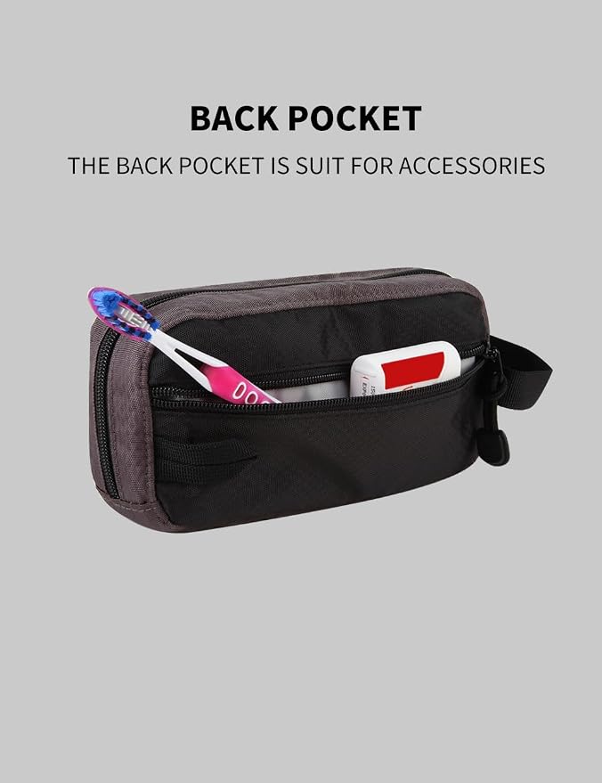 GOX Travel Toiletry Bag Dopp Kit Case for Men Multifunction Packing Organizer Pouch(Black) - Image 7