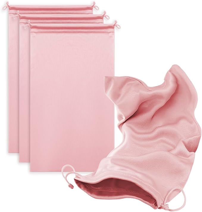 Microfiber Drawstring Bags, Multi-Size Soft Protective Pouches for Shoes, Ski Goggles, Sunglasses, Handbags & Camera Lenses by MtuxuYR