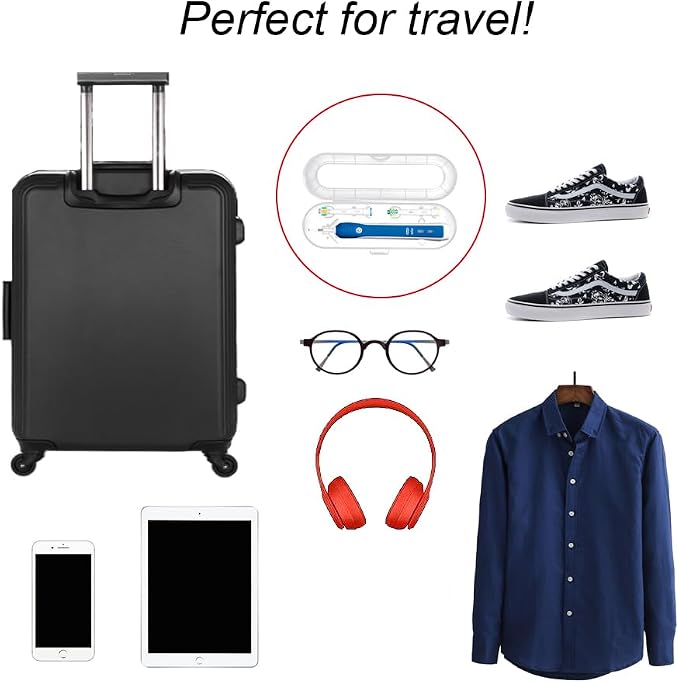 Nincha Portable Replacement Plastic Electric Toothbrush Travel Case for Oral-B Pro Series - Image 7