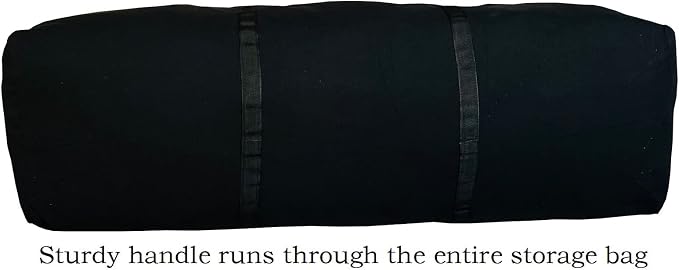 YiKitHom Extra Large Storage Canvas Duffle Bag for Travel, Black Oversized Giant Big Traveling Duffle Bag - Image 6