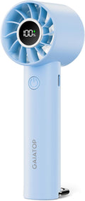 Gaiatop Portable Mini Fan, 3 Speed Handheld Fans with Power Display Flashlight, USB Rechargeable Battery, Lightweight Personal Cooling for Women Men Indoor Outdoor Travel Blue by GAIATOP