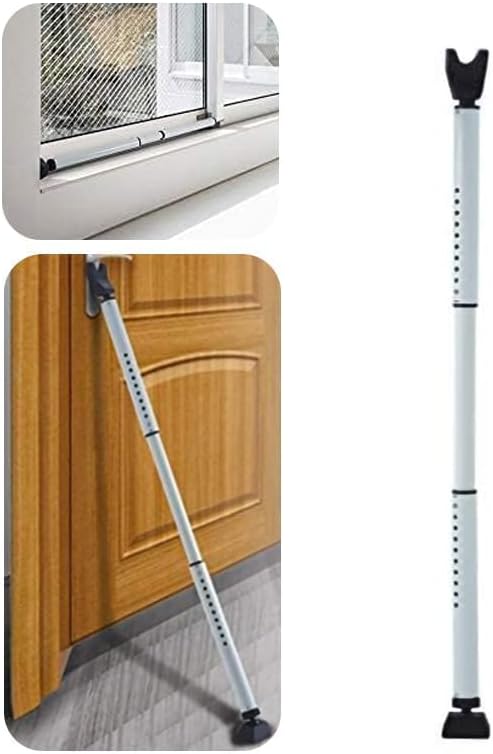 Door Security Bar Adjustable Door Jammer Door Stopper | Sliding Door Security Bar Barricad 2 in 1 Heavy Duty Window Security for Home Patio Door Apartment Travel Hotel Dorm - Image 3