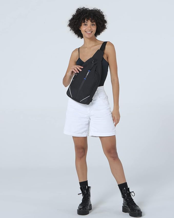 WATERFLY Medium Crossbody Sling Backpack Anti Theft Backpack for Traveling Chest Shoulder Bag - Image 8