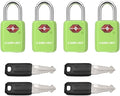 SURE LOCK Mini TSA Approved Keyed Luggage Lock – One Key Opens All, Fits Tight Zipper Gaps & Small Pull Holes, Compact Travel Lock for Suitcases, Backpacks & Handbags by Hopeyoucanstaysafe