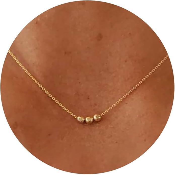 Gold Necklace for Women, Dainty Charm Pendant Necklace Jewelry Gift | 14K Gold Plated, Cute, Delicate, Adults, Non Tarnish, Hypoallergenic, Accessories by GUOKEJEWELRY