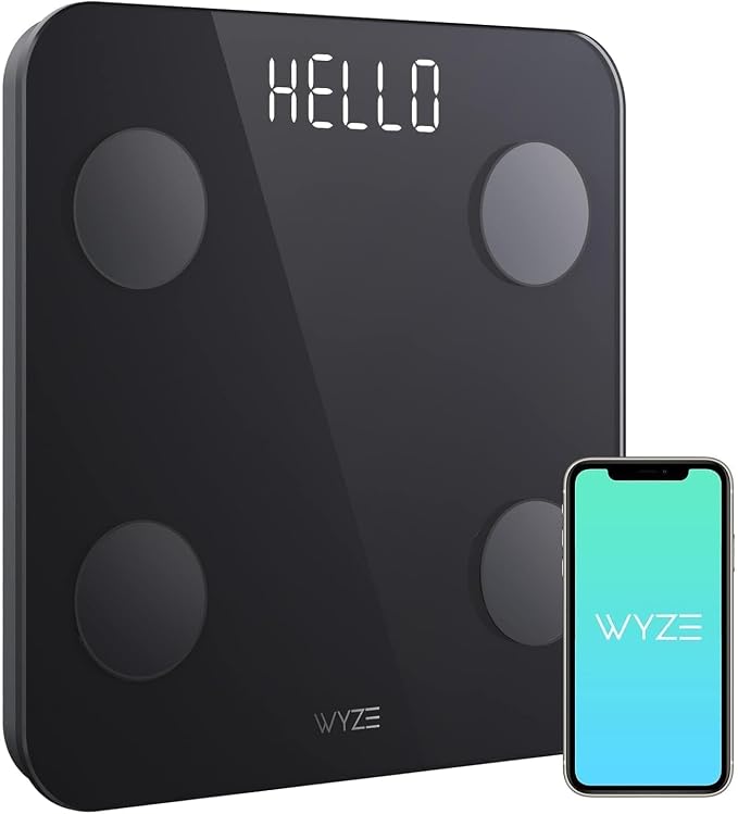 WYZE Scale S Smart Body Weight Bathroom Scale | Bluetooth App Sync; Bmi Body Fat Muscle Mass; Body Composition Analyzer; Batteries Included by WYZE