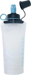 Mazama Aqua Bend Collapsible Soft Sport Water Bottle/Flask/Canteen. Ultralight and Eco-Friendly. Ideal for Running, Hiking, Cycling, Climbing. Fits Most Hydration Vests (Glacier, 500ml) by Mazama